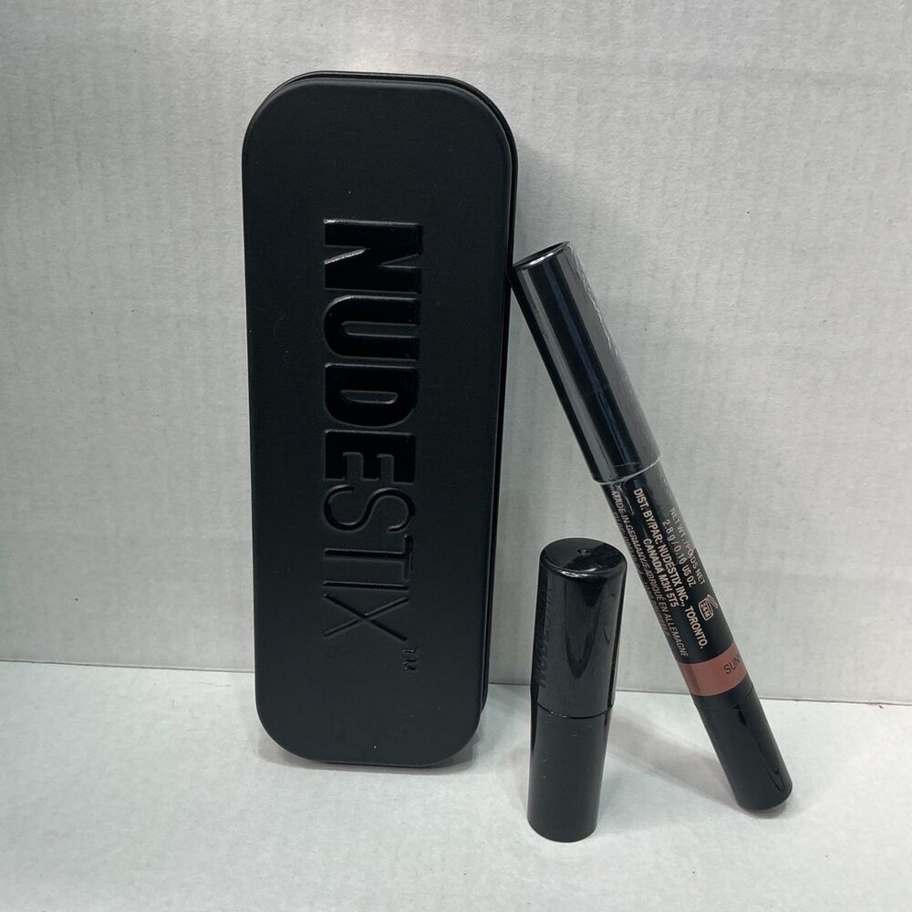 Nudestix Intense Matte Lip + Cheek Pencil Sunkissed Nude 2.8g New Without Box